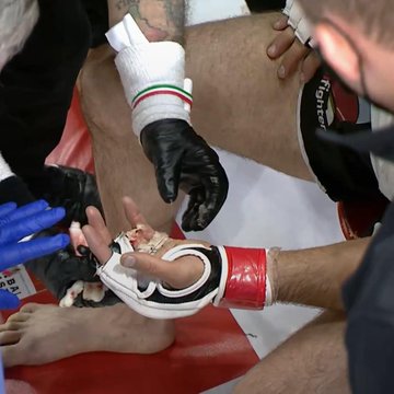 MMA fighter Khetag Pliev from Ossetia fought a whole round with a severed finger.