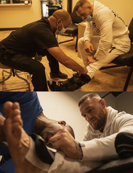 Conor McGregor has published evidence of an injury before the fight with Dustin Poirier at UFC 264