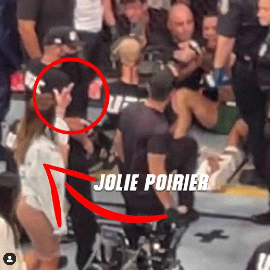 Dustin Poirier's wife showed Conor McGregor the middle finger in the octagon